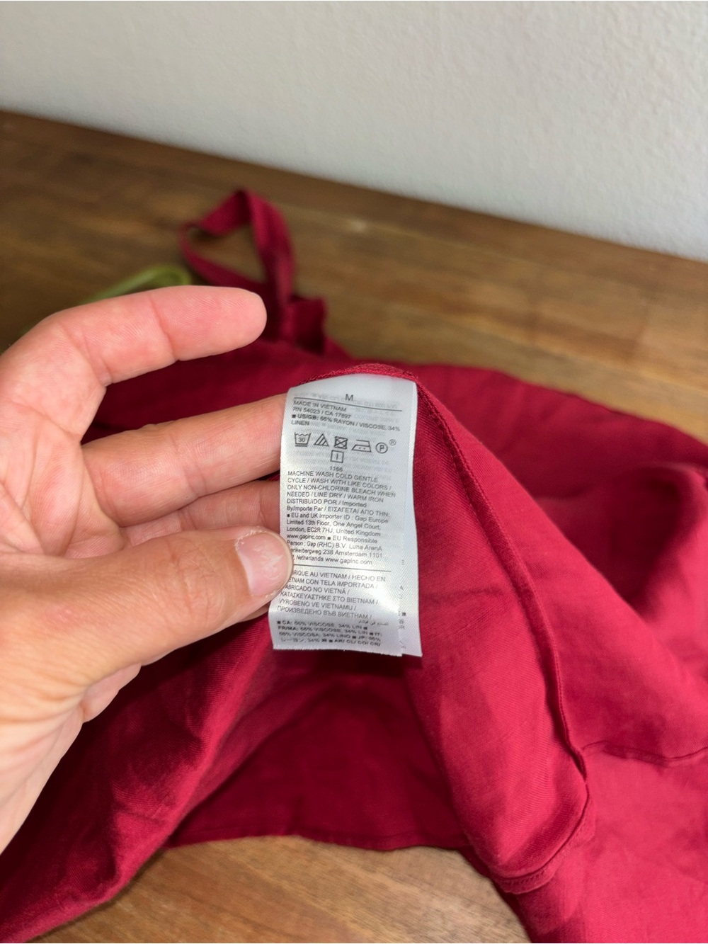 Viscose-Linen Flounce-Hem Mini Dress size M - Picture 7 of 7